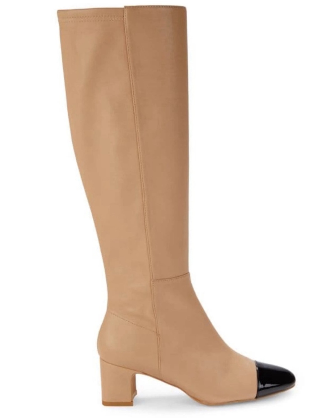 Stuart Weitzman leather boots Two-Tone Knee high toe cap